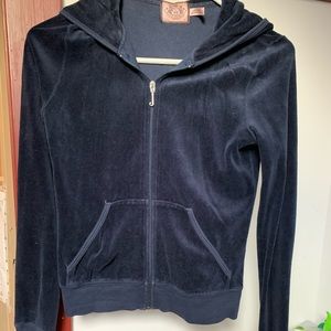 Navy Juicy Couture Hoodie with Zipper